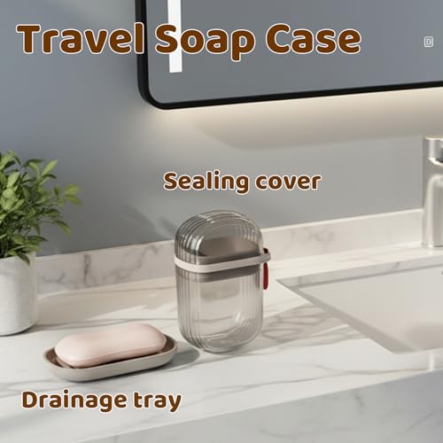 2 Pack Travel Toothbrush Holder, Toothbrush Holders Travel Set with OPP Bag, Compact and Lightweight Design for Easy Carrying, Durable Plastic Material