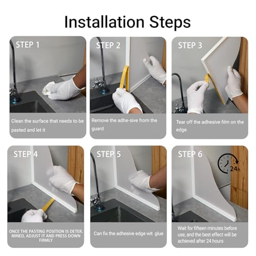 Shower Splash Guard Kit - Large Size Thickened Water Blocker with Extra-strong Adhesive for Walk-in Shower/Bathroom/Bathtub/Kitchen Sink - White Frosted/Matte Acrylic Plate Pack of 2(10"x12") - color: White Frosted