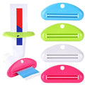 LOVEINUSA Toothpaste Tube Squeezer Dispenser, 4 PCS | Hanging Tooth Paste Clips Roller Squeezer Holder for Saving Toothpaste, Facial Cleanser Creams Paint, Multicolor - color: 4pcs-3