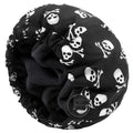 Shower Cap for Men Skulls Bath Cap, Reversible Large Waterproof Adjustable Shower Caps Terry Lining & Elastic Band Stretch Hem Hair Hat - color: Skulls