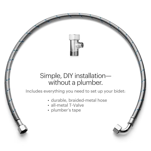 Brondell Bidet Toilet Seat Non-Electric Swash Ecoseat, Fits Elongated Toilets, White - Dual Nozzle System, Ambient Water Temperature - Bidet with Easy Installation - size: Elongated, style: S101