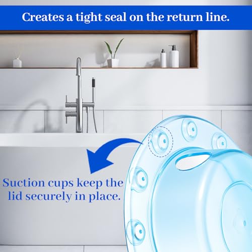 2Pcs 6.1" Bathtub Overflow Drain Cover Universal Bath Drain Cover Tub Stopper PVC Bathtub Water Seal Stopper for Draining Hole Blue Clear
