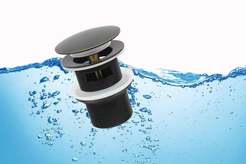 Freestanding Bathtub Drain Pop-up Stopper, Suitable for Most Bathtubs, Compatible With Drain Rough-in Kit (Oil Rubbed Bronze) - color: Oil Rubbed Bronze