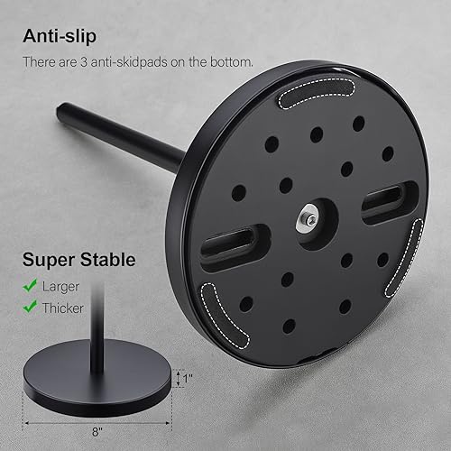 BAGNOLUX Bathroom Toilet Paper Holder Stand with Reserve, SUS304 Stainless Steel Rustproof Pedestal Tissue Roll Holder Heavy Duty (Matte Black) - color: Matte Black