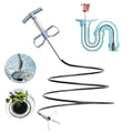 76 Inch Drain Snake Upgraded Ergonomic Grip – Toilet Snake Flexible Grabber Claw for Clog Remover & Pick Up Small Items - color: 79'' Bule