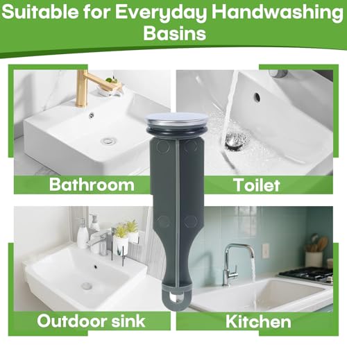 2-Pack RP5648BN Drain Stopper Replacement Part, Compatible with Delta Faucets, 1/4 x 4 Inch Pop-Up Style, with Black Sealing Ring