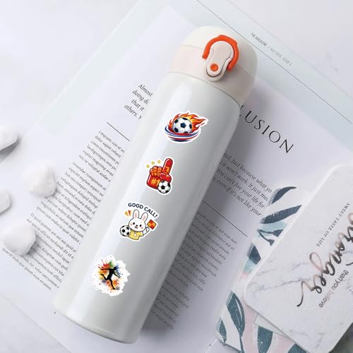 100 Pcs World Cup Football Soccer Stickers Soccer Sports Sticker Set for Adults Men Vinyl Waterproof Stickers for Water Bottles Laptops Bike Car Motorcycle Skateboard - style: Soccer02