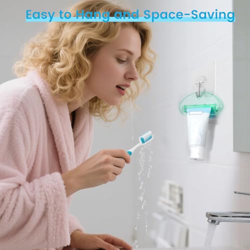 LOVEINUSA Toothpaste Tube Squeezer Dispenser, 10PCS Toothpaste Roller Squeezer Tool Tooth Paste Cap Holder for Bathroom, Assorted Colors | Squeezer Tool Tooth Paste Cap Holder, for Bathroom, Assorted Colors - color: Multicolor-6