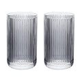 Gaolinci 2 Pcs Glass Tumbler Cup,Toothbrush Holder, Bathroom Cups, 13 oz - color: Grey, size: 13 oz
