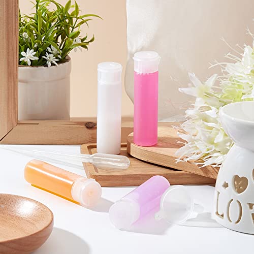 BENECREAT 10 Pack 18ml 0.6oz Small Travel Squeeze Bottles Refillable Makeup Foundation Container Travel Essentials Sample Bottles for Toiletries, Shampoo Toner Cosmetic - size: ['18 ml']