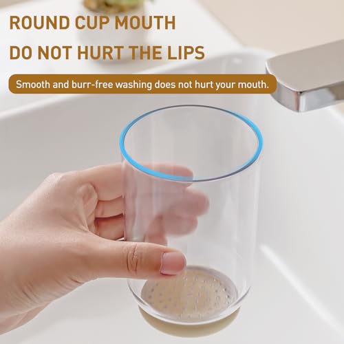 Toothbrush Cup with Cover, Travel Toothbrush Case Portable Toothbrush Holder for Traveling Business Camping School Bathroom (Beige) - color: Beige