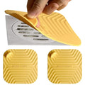 Shower Drain Cover Tub Stopper,2 Pieces Sewer Anti-Odor Mat Deodorizing Drain Plugs for Kitchen,Bathroom and Laundry(5.9x5.9 inch) Yellow - color: Yellow/2-piece Set