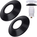 HINZIC 2pcs Tub Stopper Gasket for Tub Drain Assemblies, Rubber Seal Bathtub Drain Plugs Stoppers, Universal Elastic Bath Tub Replaces Assemblies Accessories for Bathroom Plug Gasket- Black - color: Black-2pcs