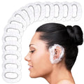 200 Pcs Disposable Ear Covers for Shower, Baths, and Hair Coloring | Lightweight Shower Ear Covers for Showering, Ears Protect from Splashes, Elastic Band that Stretches Up From 1.97" To 4.6"