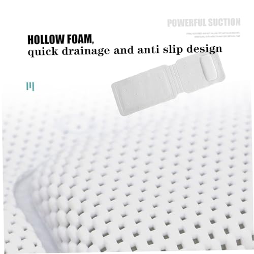 Bathtub Pillows, Full Body Bath Pillow 50x14 Soft Long Bath Pillow Non-Slip Bath Pillows for Tub Cozy PVC Full Body Pillow with Suction Cups Luxury Bath Pillows for Tub Neck Head