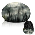 Luxury Shower Cap Terry Lined Reusable Triple Layer Waterproof Hair Elastic Caps Shower Bath Hat for Women Girls Cute Aesthetic-Cloud Forest - color: AL15-Cloud Forest