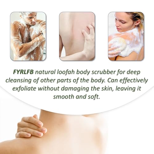 Loofah Sponge Pads & Body Sponges Scrubber, Natural Loofah Exfoliating Body Scrubber for Men and Women, Luffa Sponge to Clean & Relax Your Body Deeply (8 Pack) - style: Pack of 8