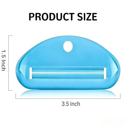 4 Pack Toothpaste Tube Squeezer - Hanging Toothpaste Roller Dispenser with Clips, Toothpaste Saver and Organizer for Bathroom, Kitchen, Travel