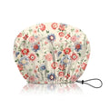 Shower Cap Adjustable Waterproof Double Layer Elastic Reusable Hair Bath Cap Cute Aesthetic for Women Girls-Pink Blue Floral - color: R7-Pink Blue Floral