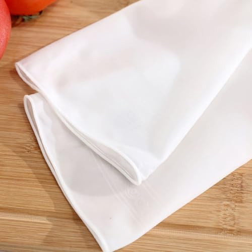 Household Cleaning Gloves 4 Pair Set Waterproof Kitchen Gloves Latex Plastic Steel Protection for Home Dishwashing and Bathroom Cleaning Size S White