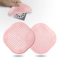 2 Pack Drain Hair Catcher Silicone Drain Protector Bathroom Accessories Hair Stopper Drain Cover for Shower Kitchen Bathroom Tub Pink - color: Pink