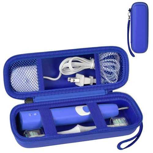 GWCASE Toothbrush Travel Case Compatible with Oral-B Pro 1000 2000 3000 3500 5000 7500/ for Philips Sonicare ProtectiveClean 4100 6100 5100 6500 7500 Rechargeable Electric Toothbrush (Box Only) -Navy - color: Navy