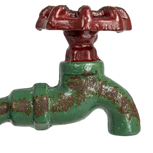 Creative Co-Op Charming Cast Iron Soap Dish with Miniature Faucet Detail - color: White, style: Soap Dish
