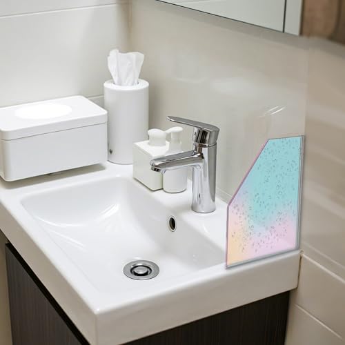 Shower Splash Guards for Bathrooms, 2 Pack, 8.3" x 7.1", Water Barrier, Easy Install
