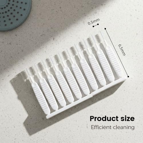 Shower Head Cleaning Brush for Small Hole, 2025 New Shower Head Cleaner Tool with Spiral Tip, Gap Hole Cleaning Brush Picks, Multifunction Tiny Brush for Nozzle Keyboard Port Crevice Sink Vent (10)