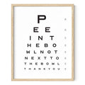 HAUS AND HUES Funny Bathroom Signs – Eye Exam Restroom Print, Playful Home Wall Accent, Witty Washroom Artwork (16x20, Beige Frame) - color: Eye Exam, size: 16"L x 20"W, style: Beige Framed