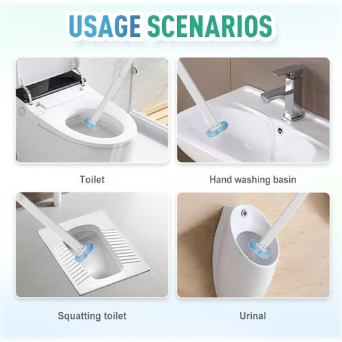 Disposable Toilet Brush, 2026 New Toilet Cleaning Supplies, Wall Mounted Toilet Bowl Cleaner Brush, Toilet Brush Holder, Toilet Bowl Brush and Holder Set (6pcs Ocean Flavor) - color: 6pcs Ocean Flavor