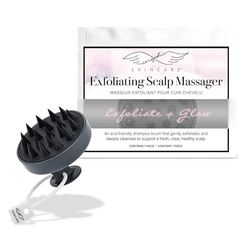 SERAPHIC SKINCARE Scalp Scrubber & Wet Brush – BPA-Free Silicone Bristles & Wheat Straw Handle – Scalp Massager for Hair Growth, Deep Cleansing & Dandruff Removal for All Hair Types - style: Scalp Massager