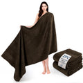Cotton Paradise 100% Cotton Turkish Towel Set, Soft Absorbent Quick Dry, 2 Piece 35x70 Bath Sheet Set, Chocolate Brown - color: Chocolate Brown, size: 2 PC SET (35x70")