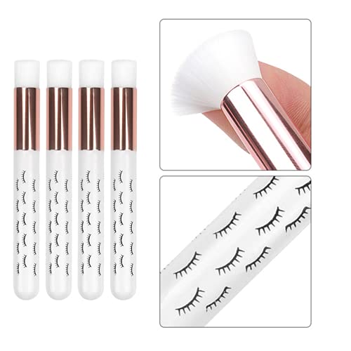 Lash Shampoo brushes Cosmetic Brushes Peel Off Blackhead Brush Remover Tool Nose Cleaning Washing Brush Lash Cleanser Soft Brushes (ROSE GOLD WHITE) - color: Rose Gold,White