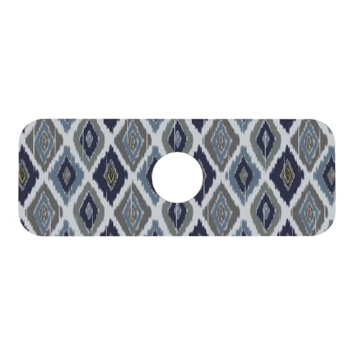 Boho Retro 15" X 5.5" Kitchen Sink Splash Guard Faucet Faucet Guard Draining Mat Sink Splash Guard Faucet Kitchen Bathroom - color: Boho Retro