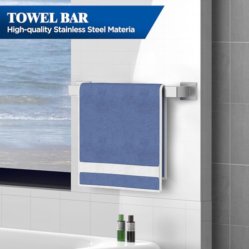 7-Pieces Brushed Nickel Bathroom Hardware Accessories Set, SUS304 Stainless Steel, 16 Inch Bath Towel Bar Set, Towel Holder, Towel Racks for Bathroom Wall Mounted - color: Brushed Nickel-7pcs