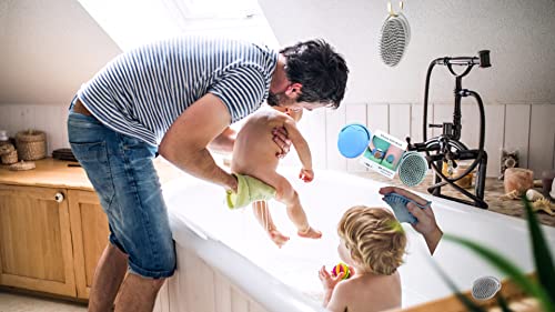 Toddler Hair Brush Baby Bath Brush Scalp Massager Shampoo Brush Cradle Cap Comb Head Scrubber Newborn Bath Essentials Baby Registry Items for Exfoliating and Promoting Blood Circulation (Blue)