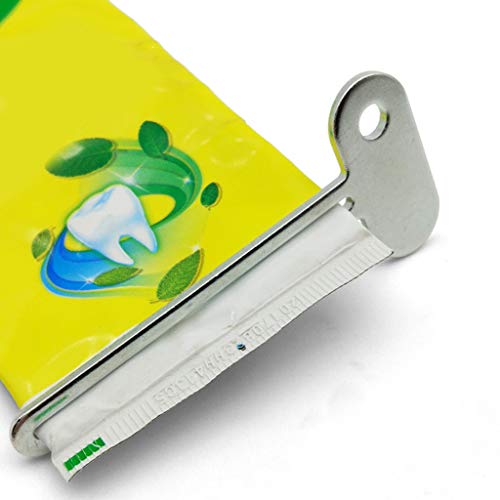 NUEAYMS Semicircular Metal Manual Toothpaste Squeezer Stainless Steel Dispenser Tube Squeezer Hand Cream Tube For Key Set Practical Gadget For Home Bathroom Hand Cream Tube Key