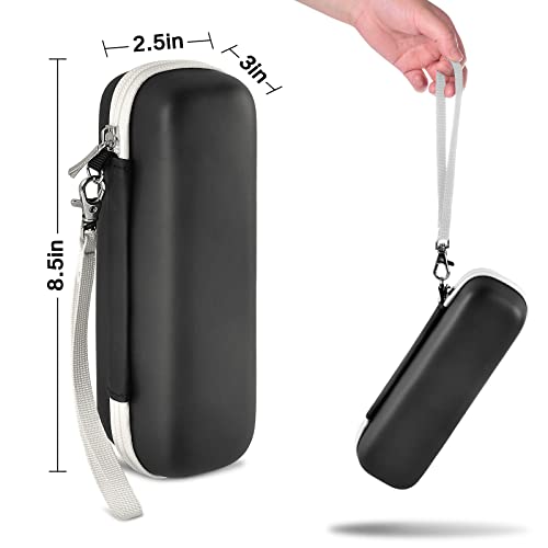 Toothbrush Travel Case Compatible with Oral-B Pro 1000 2000 3000 3500 5000 7500/ for Philips Sonicare ProtectiveClean 4100 6100 5100 6500 7500 Rechargeable Electric Toothbrush (Box Only) -White Zipper - color: Black with white zipper