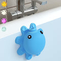 Bath Tub Overflow Drain Cover- Silicone Bathtub Overflow Cover with Suction Cups, Tub Drain Block Adds Inches of Water for Deeper Bath, Cute Bathroom Accessories, Blue - color: Blue