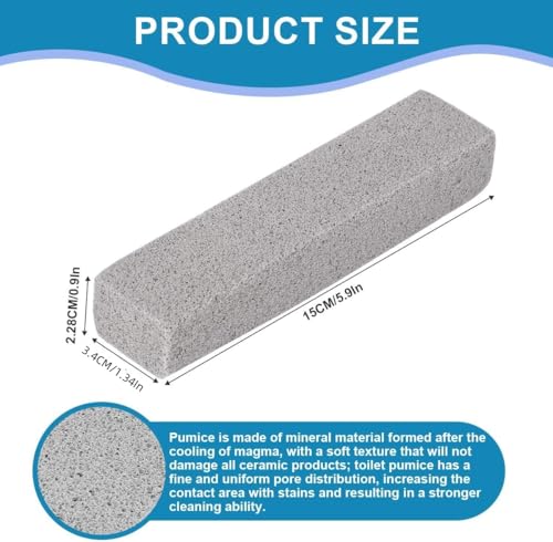 10pcs Pumice Stone Toilet Bowl Cleaner for Cleaning Pumice Scouring Pad Bulk Cleaning Stones for Toilet Bowl Stove Pool Tile Bath Household Kitchen Grill Oven Stain Removal