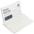 Veeloim Stone Bath Mat Diatomaceous Earth Bath Mat Non-Slip Quick Drying Diatomite Stone Shower Mat Natural Easy to Clean23.6 * 15.4" - color: Light White