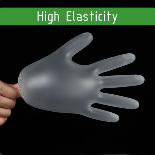 Dr.GreenPanda Clear Vinyl Disposable Gloves Food Safe Latex Free Powder Free for Cooking Cleaning Food Service GPVF or MPVF