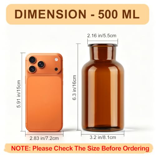 PINIWON Set of 12 Amber Bud Vases, Small Glass Vases, Vintage Medicine Bottles Apothecary Jars, Flower Vases for Home Decor, Wedding Centerpieces - color: Amber-12pack