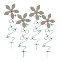 DrainWig Shower Drain Hair Catcher – Disposable Bathroom Hair Trap, Easy to Install in Shower Drain Cover, Helps Prevent Clogs – As Seen on Shark Tank – Silver Flower (4-Pack) - color: Silver Flower, size: 4 Count