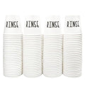 100 Mouthwash Cups, 3 oz Bathroom Cups with the Cute Word RINSE, Bathroom Cup That Enhances the Bathroom's Charm.