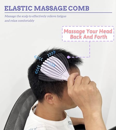 Unisex Soft And Elastic Scalp Massage Comb Massager, Shampoo And Itching Comb Does Not Hurt The Scalp And Hair, Can Also Be Used For Curly Hair Care (Green, Large) - color: Green, size: Large