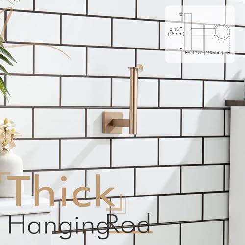 KOKOSIRI Toilet Paper Holder Toilet Roll Holders Hold Mega Rolls Kitchen Bathroom Tissue Paper Dispenser Champagne Bronze Stainless Steel, B2008CPG - color: Champagne Bronze, size: Vertical