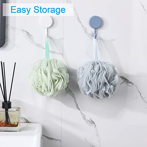 AmazerBath Loofah Sponge 60g/Piece, Exfoliating Bath Sponge Body Scrubber - Loofa Set of 4 Neutral Colors - style: Light Brown