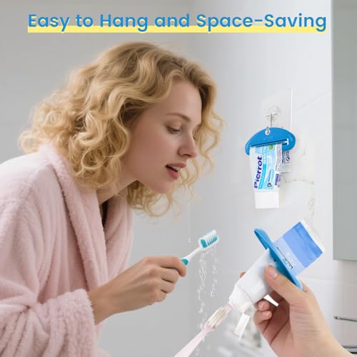 LOVEINUSA Toothpaste Squeezers, 12 PCS Multicolor Toothpaste Clips | Tube Squeezer Dispenser Assorted Colorsfor Hair Gel, Glue Tube Ointment - color: 12pcs